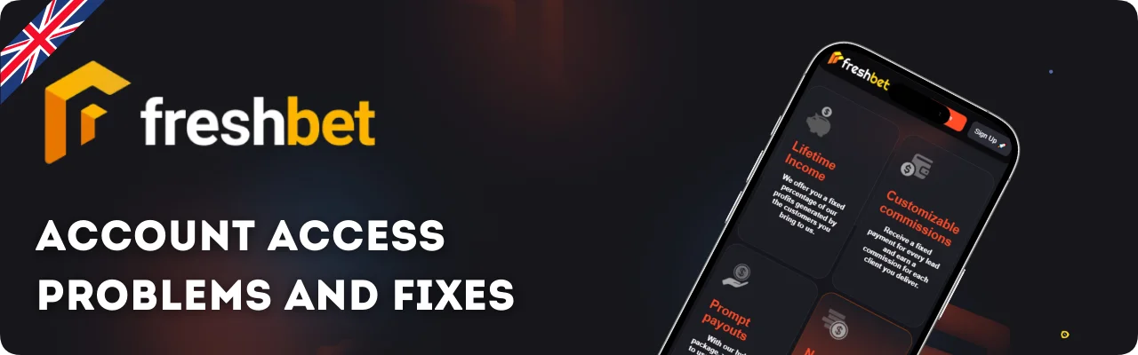 FreshBet Casino login problems common errors for UK players