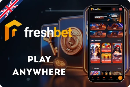 FreshBet Casino mobile version browser casino UK