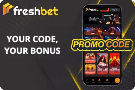 Freshbet promo code entry field on the registration form